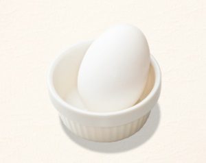 ガストのモーニング「ゆで卵（殻付）」