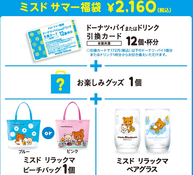 ミスド、サマー福袋20160円
