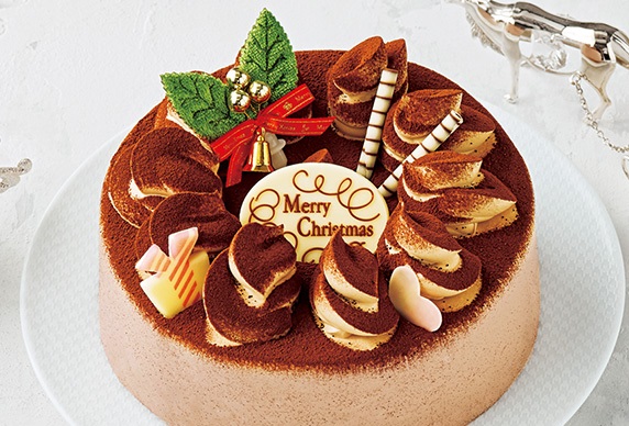 セブンイレブンのクリスマスケーキ2016「クリスマスチョコレートケーキ 5号」